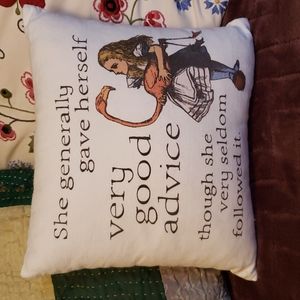 Alice in Wonderland pillow